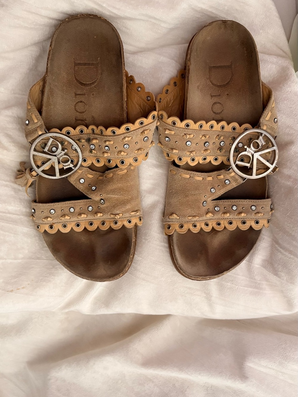 Dior SS05 John Galliano Peace + Love Sandals
